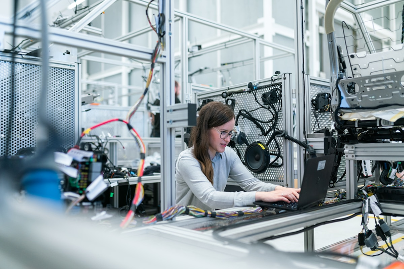 Modern technology interfaces monitoring food safety in commercial kitchen